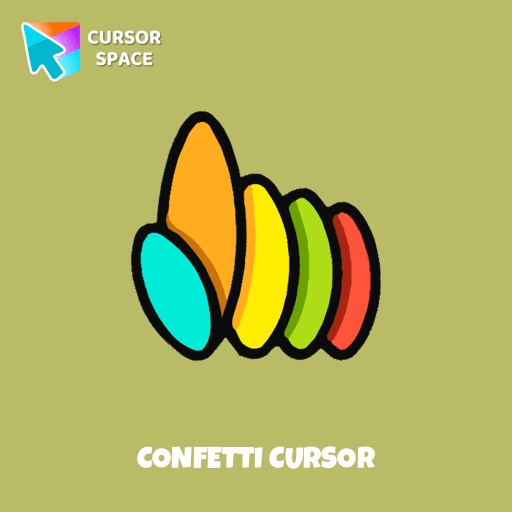 Confetti cursor pointer cursor